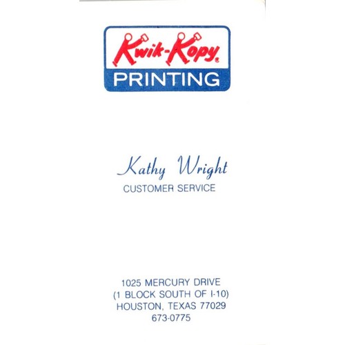Kathy wright kwik kopy houston - wright, kwik-kopy